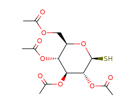 Molecular Structure of 19879-84-6 (1-THIO-BETA-D-GLUCOSE TETRAACETATE)