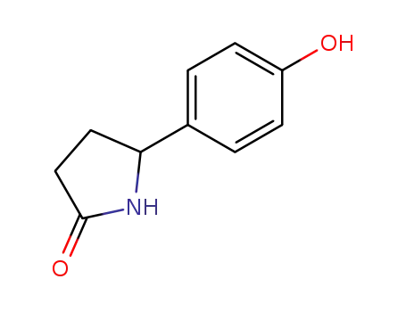 Molecular Structure of 207989-87-5 (5-(4-hydroxyphenyl)-2-Pyrrolidinone)