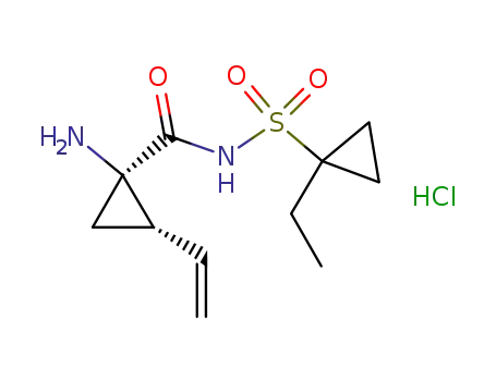 1-ethyl-cyclopropane-sulfonic acid [1(R)-amino-2(S)-vinyl-cyclopropanecarbonyl]-amide hydrochloride