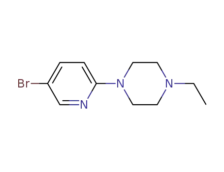 Molecular Structure of 364794-57-0 (1-(5-Bromo-2-pyridinyl)-4-ethylpiperazine)