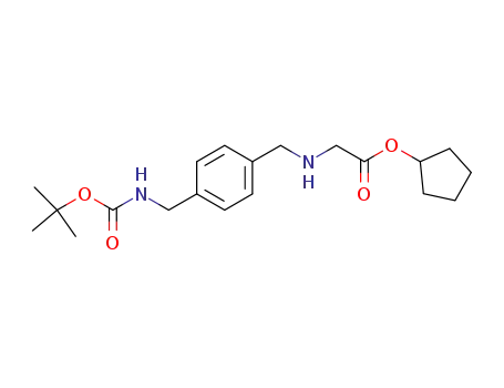 [4-(tert-butoxycarbonylamino-methyl)-benzylamino]-acetic acid cyclopentyl ester