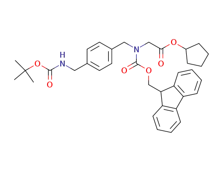 [[4-(tert-butoxycarbonylamino-methyl)-benzyl]-(9H-fluoren-9-ylmethoxy-carbonyl)-amino]-acetic acid cyclopentyl ester