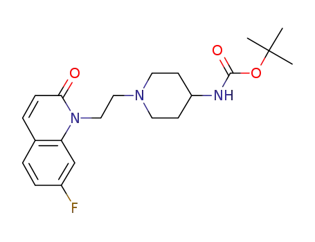 1,1-dimethylethyl {1-[2-(7-fluoro-2-oxo-1(2H)-quinolinyl)ethyl]-4-piperidinyl}carbamate
