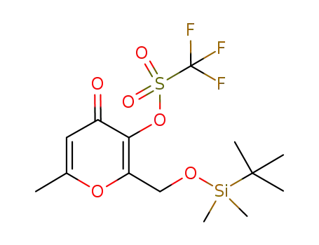 6-methyl-2-(O-tert-butyldimethylsilyl)hydroxymethyl-3-trifluoromethanesulfonyloxy-pyran-4(1H)-one