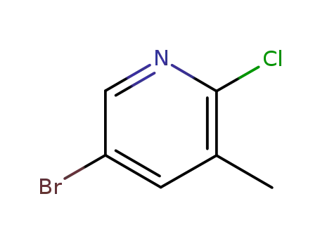 Molecular Structure of 29241-60-9 (2-Chloro-3-methyl-5-bromopyridine)