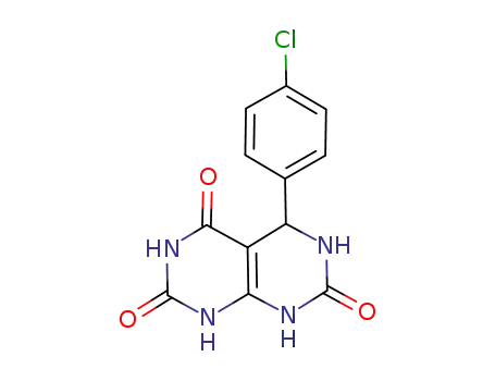 5-(4-chlorophenyl)-1,3,5,6,8-pentahydro-pyrimido[4,5-d]pyrimidine-2,4,7-trione