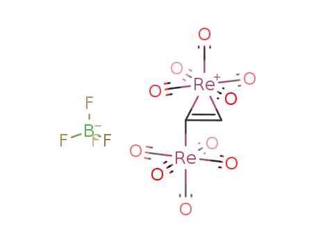 {(pentacarbonyl)rhenium(μ-η1:η2-vinyl)rhenium(pentacarbonyl)}BF4={(Pentacarbonyl)rhenium(μ-η1:η2-vinyl)rhenium(pentacarbonyl)}BF4
