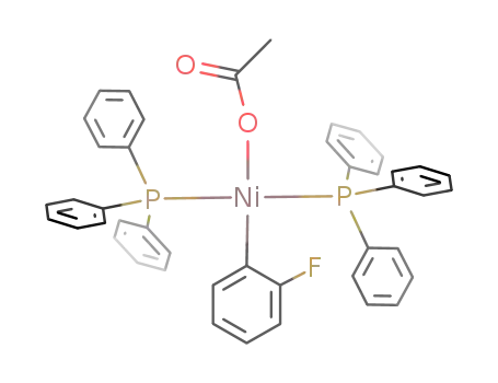 Ni(OCOMe)(C6H4-o-F)(PPh3)2