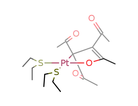 {Pt(SEt2)2(3,4-diacetyl-2,4-hexadiene-2,5-diolate-C3,O')}