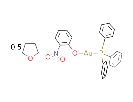 o-nitrophenolato(triphenylphosphine)gold-(THF)0.5