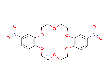 Molecular Structure of 32082-46-5 (cis-4,4'-Dinitrodibenzo-18-crown-6)