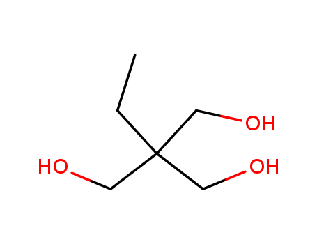 77-99-6,Trimethylolpropane,NSC 3576;Propane,1,1,1-tris(hydroxymethyl)-;RC Crosslinker TR;TMP;TMP (alcohol);Hexaglycerine;Tris(hydroxymethyl)propane;Trimethylol Propane (TMP);1,1,1-Tri(hydroxymethyl)propane;1,1,1-Trimethylolpropane;1,1,1-Tris(hydroxymethyl)propane;2,2-Bis(hydroxymethyl)-1-butanol;2-Ethyl-2-(hydroxymethyl)-1,3-propanediol;2-Ethyl-2-(hydroxymethyl)propanediol;Addolink TR;Ethriol;Ethyltrimethylolmethane;Ettriol;