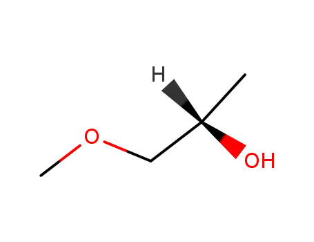 Molecular Structure of 26550-55-0 ((S)-(+)-1-Methoxy-2-propanol)