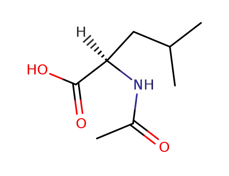 Molecular Structure of 19764-30-8 (N-Acetyl-D-leucine)