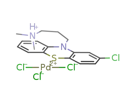 Pd(C6H4SN(CH2CH2CH2NH(CH3)2)C6H3Cl)Cl3