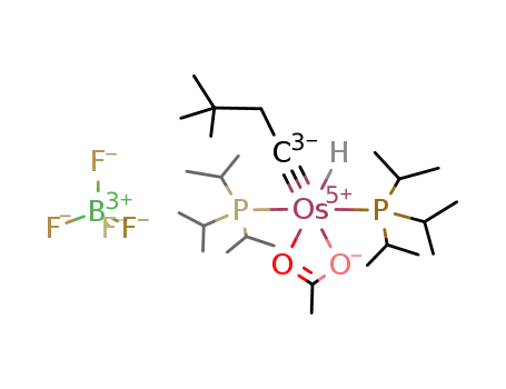 [OsH(κ(2)-OCOCH3)(CCH2CMe3)(PiPr3)2]BF4