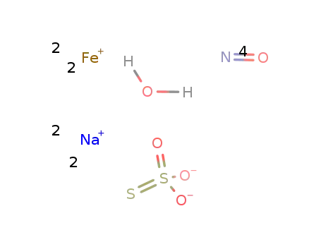 Na2[Fe2(μ2-thiosulfate)2(nitrosyl)4]*2H2O