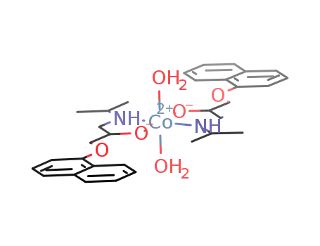 [Co(1-(isopropylamino)-3-(1-naphthyloxy)-2-propanol(-1H))2(H2O)2]
