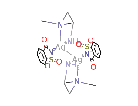 bis(N,N-dimethylethylenediamine)bis(saccharinato)disilver(I)