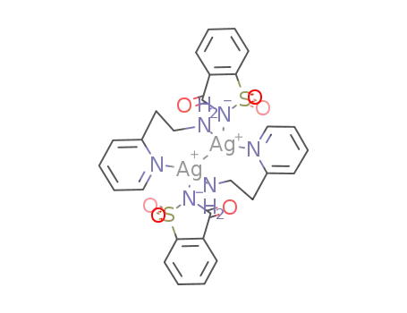 bis(2-(2-aminoethyl)pyridine)bis(saccharinato)disilver(I)