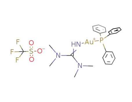 (tetramethylguanidine)(triphenylphosphane)gold(I) triflate