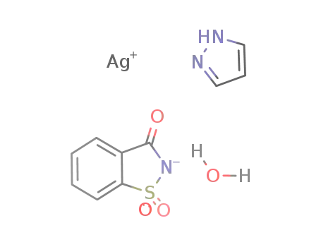 [Ag(saccharinate)(pyrazole)(H2O)]n