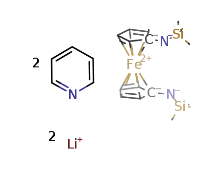 N,N'-dilithio-1,1'-bis(trimethylsilylamino)ferrocene*2(pyridine)