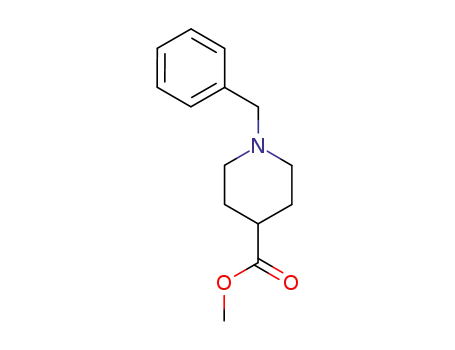 Molecular Structure of 10315-06-7 (Methyl 1-benzylpiperidine-4-carboxylate)