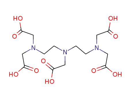 Molecular Structure of 67-43-6 (Diethylenetriaminepentaacetic acid)