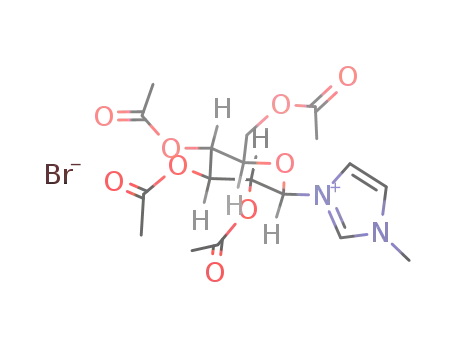 1-methyl-3-(2,3,4,6-tetra-O-acetyl-β-D-glucopyranosyl)imidazolium bromide