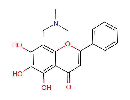8-((dimethylamino)methyl)-5,6,7-trihydroxy-2-phenyl-4H-chromen-4-one