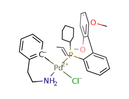 Molecular Structure of 1028206-58-7 (SPhos Pd G1, Methyl t-Butyl Ether Adduct)