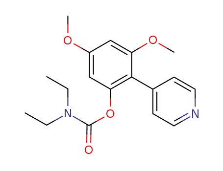 3,5-dimethoxy-2-(pyridin-4-yl)phenyl diethylcarbamate