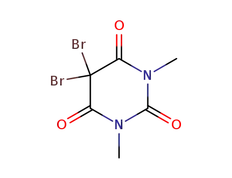Molecular Structure of 56983-59-6 (2,4,6(1H,3H,5H)-Pyrimidinetrione, 5,5-dibromo-1,3-dimethyl-)