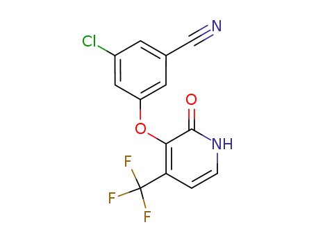 3-chloro-5-((2-oxo-4-(trifluoromethyl)-1,2-dihydropyridin-3-yl)oxy)benzonitrile