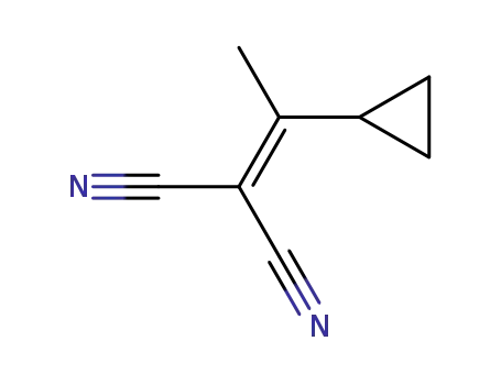 Molecular Structure of 17407-30-6 (2-(1-CYCLOPROPYLETHYLIDENE)MALONONITRILE)