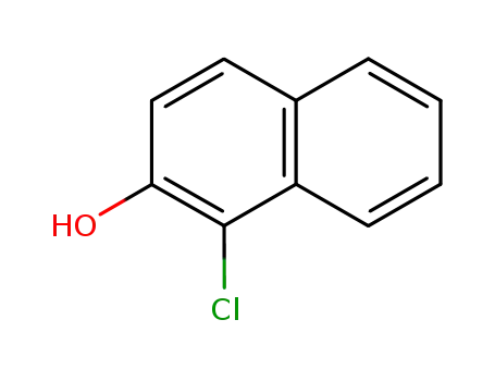 Molecular Structure of 633-99-8 (1-chloro-2-naphthol)