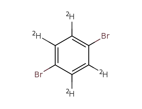 Molecular Structure of 4165-56-4 (1,4-DIBROMOBENZENE-D4)