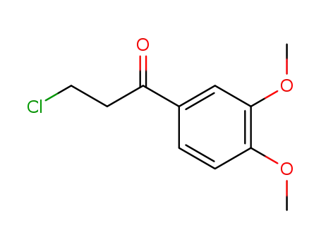 Molecular Structure of 4693-38-3 (3-CHLORO-1-(3,4-DIMETHOXYPHENYL)PROPAN-1-ONE)
