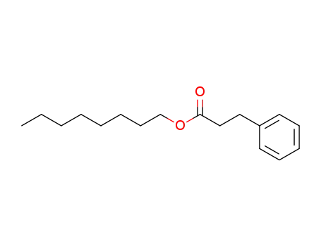 Molecular Structure of 37826-57-6 (Benzenepropanoic acid, octyl ester)