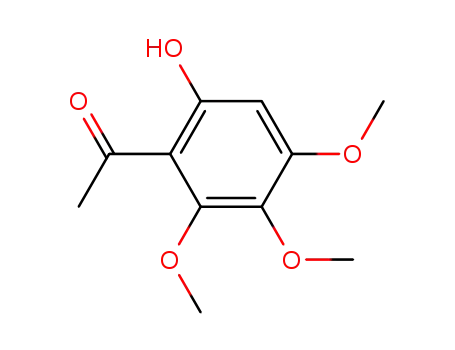 Molecular Structure of 22248-14-2 (2,3,4-TRIMETHOXY-6-HYDROXYACETOPHENONE)