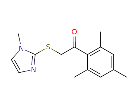 2-(1-methyl-1H-imidazol-2-ylsulfanyl)-1-(2,4,6-trimethyl-phenyl)-ethanone