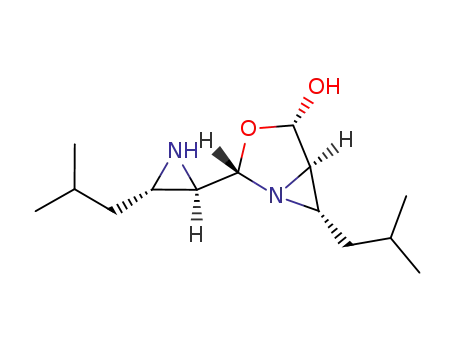 (2S,4S,5R,6S)-6-isobutyl-2-((2R,3S)-3-isobutylaziridin-2-yl)-3-oxa-1-aza-bicyclo[3.1.0]hexan-4-ol