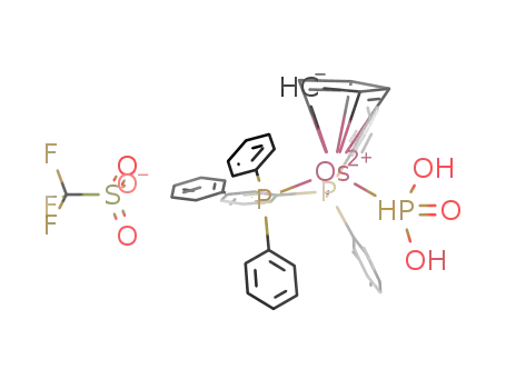 (η5-cyclopentadienyl)bis(triphenylphosphane)(phosphorous acid)osmium(II) triflate