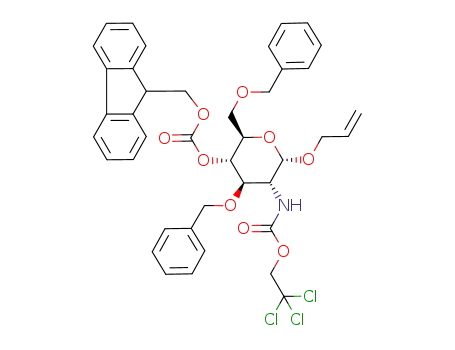 allyl 3,6-di-O-benzyl-4-O-9-fluorenylmethyloxycarbonyl-2-deoxy-2-(2,2,2-trichloroethoxycarbonylamino)-α-D-glucopyranoside