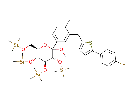 methyl 1-C-(3-{[5-(4-fluorophenyl)-2-thienyl]methyl}-4-methylphenyl)-D-glucopyranoside