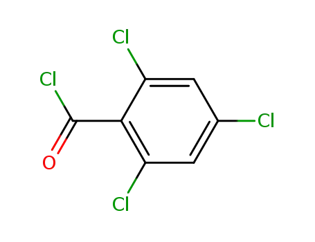 Molecular Structure of 4136-95-2 (2,4,6-Trichlorobenzoyl chloride)