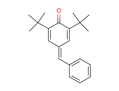 Molecular Structure of 7078-98-0 (2,6-BIS(1,1-DIMETHYLETHYL)-4-(PHENYLMETHYLENE)-2,5-CYCLOHEXADIEN-1-ONE)