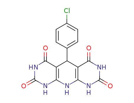 5-(4-chlorophenyl)-1,3,5,7,9,10-hexahydropyrimido[5',4'-5,6]pyridine[2,3-d]pyrimidine-2,4,6,8-tetraone