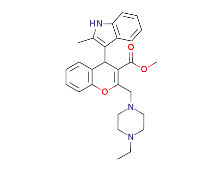 methyl 2-[(4-ethylpiperazin-1-yl)methyl]-4-(2-methyl-1H-indol-3-yl)-4H-chromene-3-carboxylate